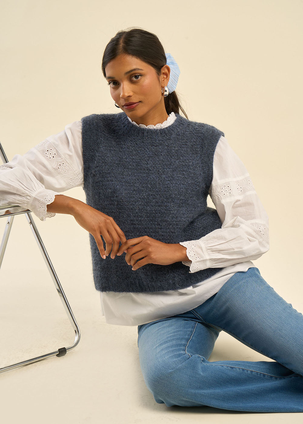 Short-sleeved round-neck sweater - Sud Express - 6 - Sud Express