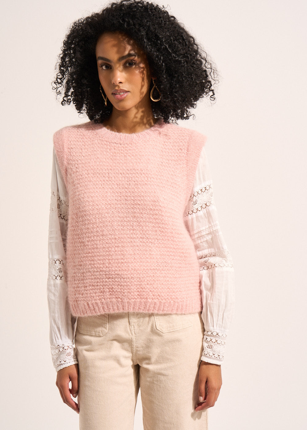 MOTANA Short-sleeved round-neck sweater - 1 - Sud Express - Sud Express