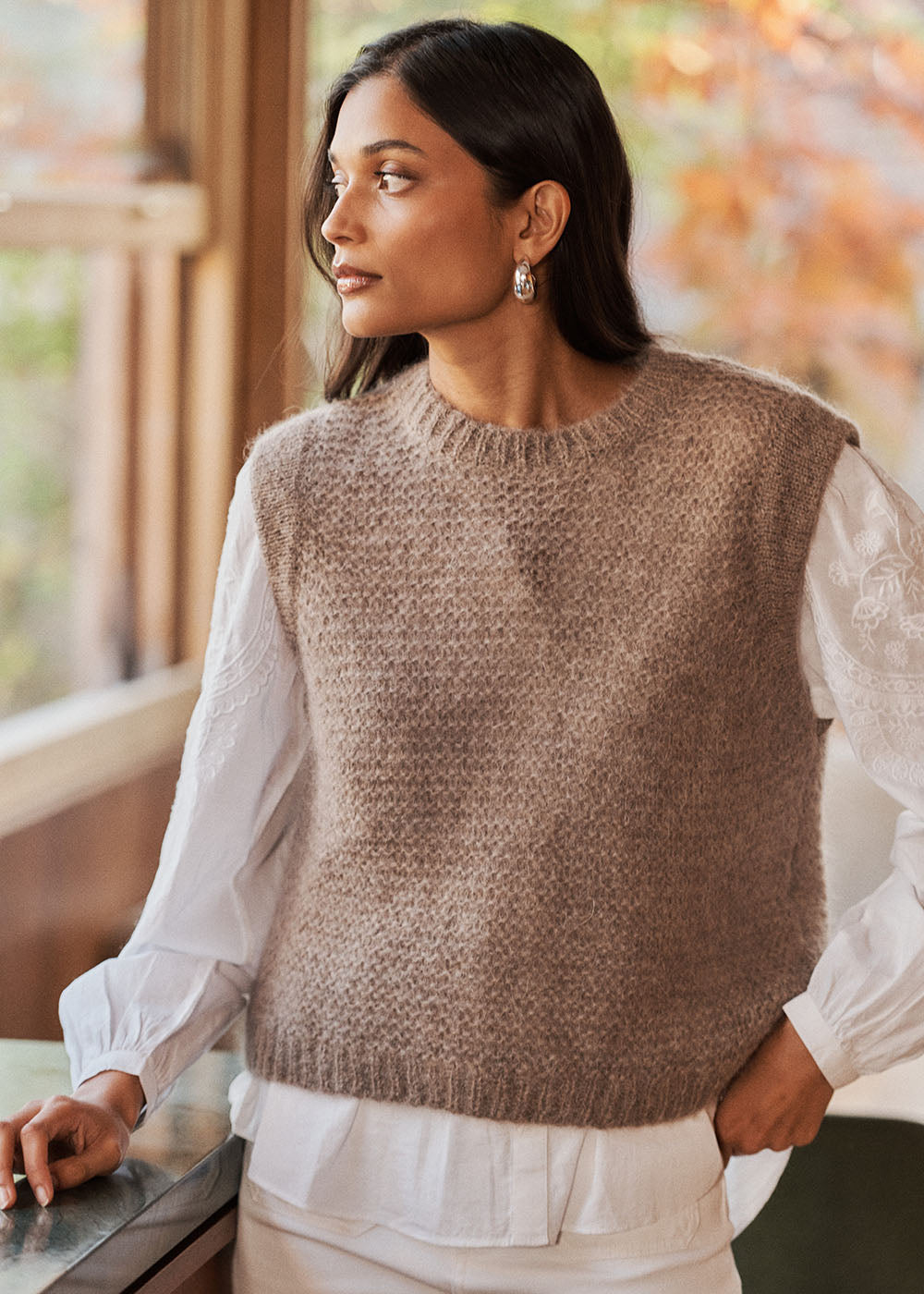 MOTANA Short-sleeved round-neck sweater - 1 - Sud Express - Sud Express