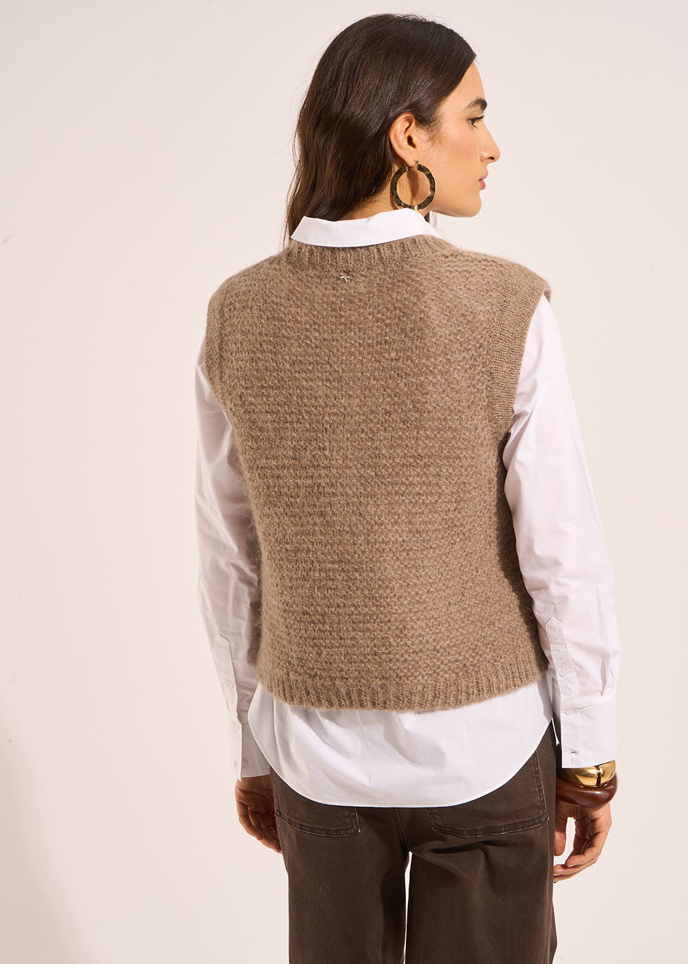 MOTANA Short-sleeved round-neck sweater - 3 - Sud Express - Sud Express