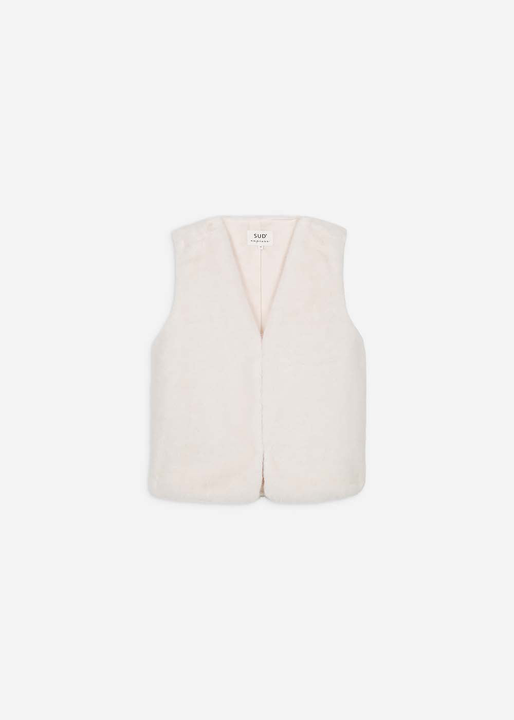 Sleeveless faux fur cardigan - Sud Express - 6 - Sud Express