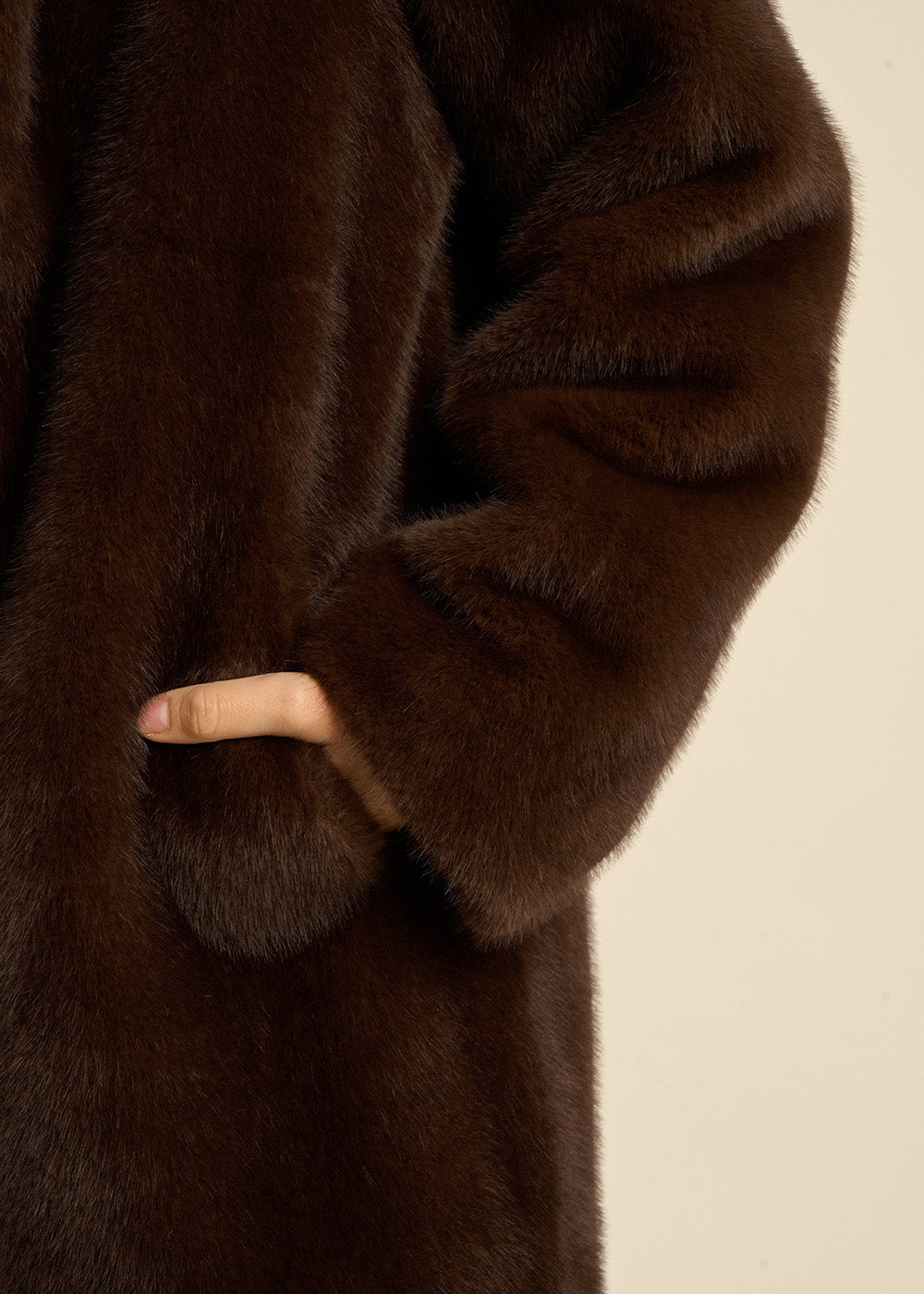 MANATHANY Hooded faux fur coat - 2 - Sud Express - Sud Express