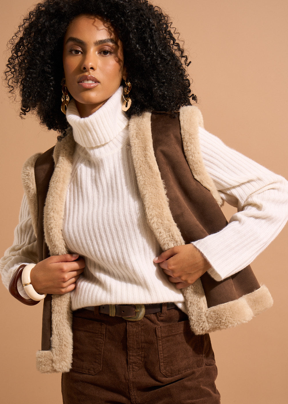 GASTY Sleeveless wool vest - 1 - Sud Express - Sud Express