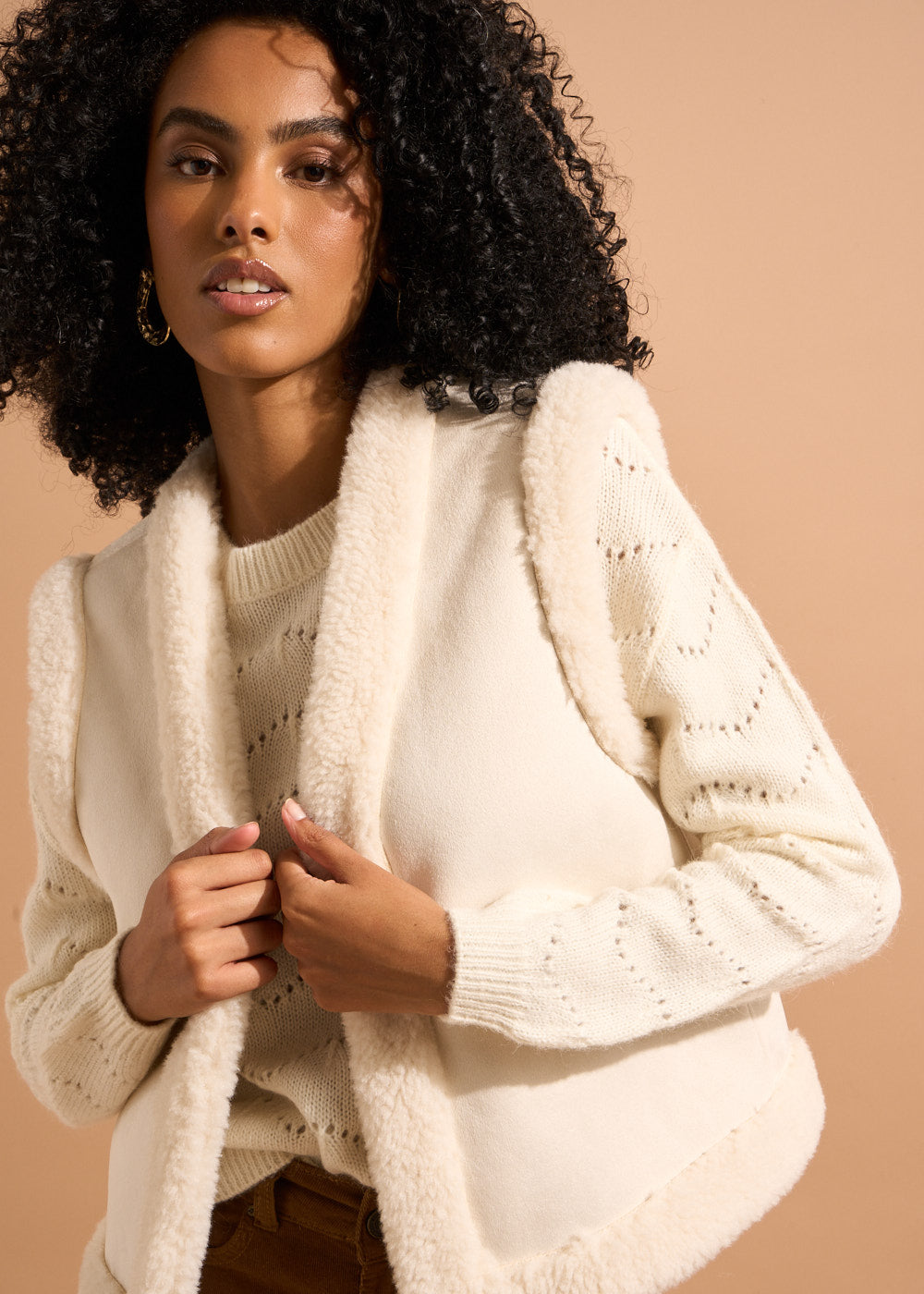 GASTY Sleeveless wool vest - 1 - Sud Express - Sud Express