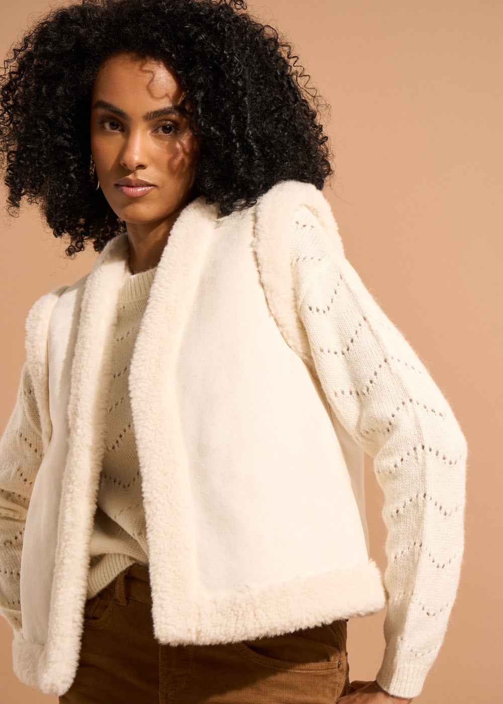 GASTY Sleeveless wool vest - 4 - Sud Express - Sud Express