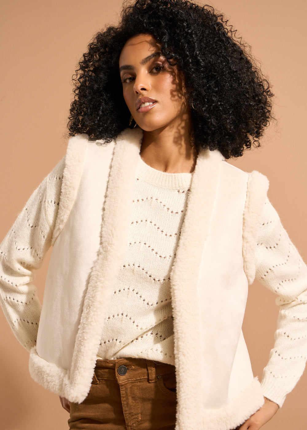 Sleeveless wool vest - Sud Express - 5 - Sud Express