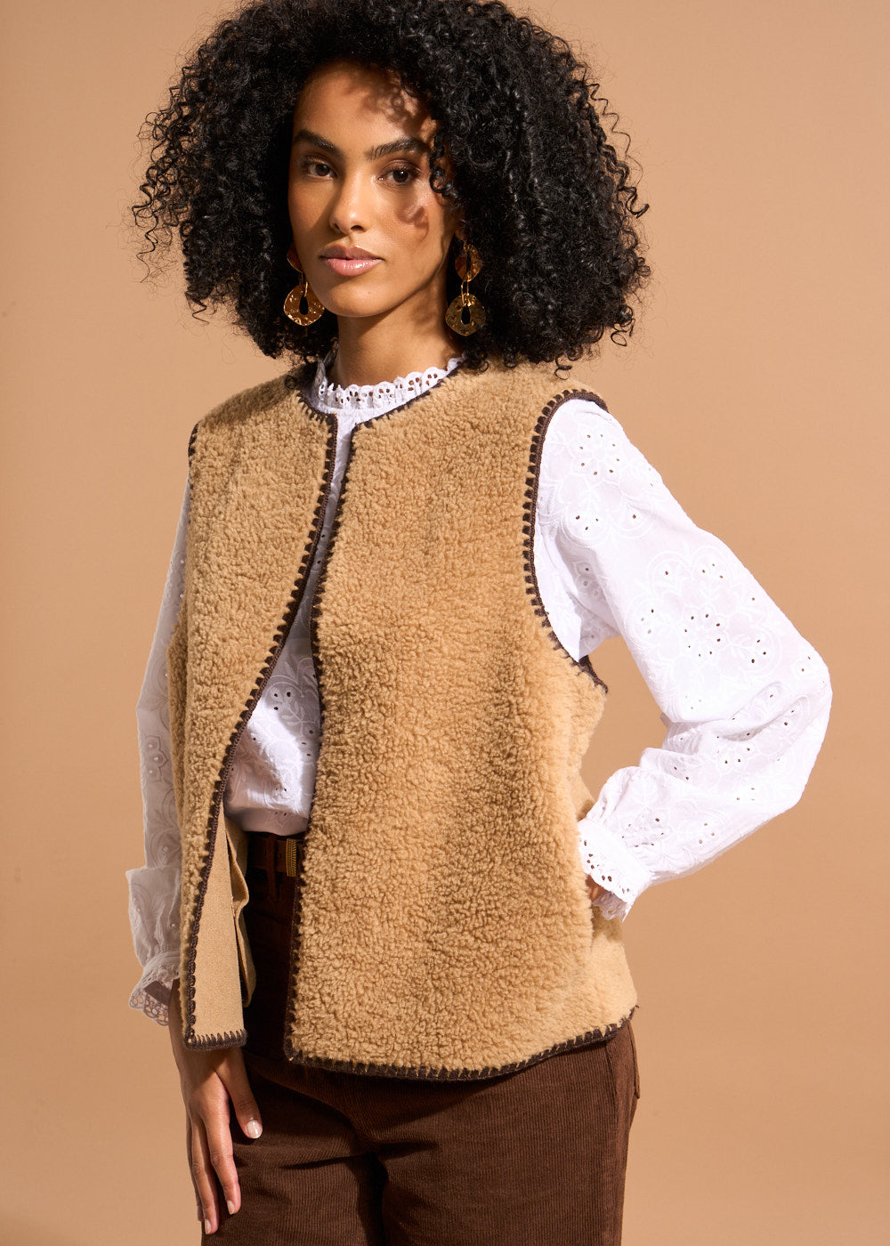 Faux fur vest - Sud Express - 5 - Sud Express