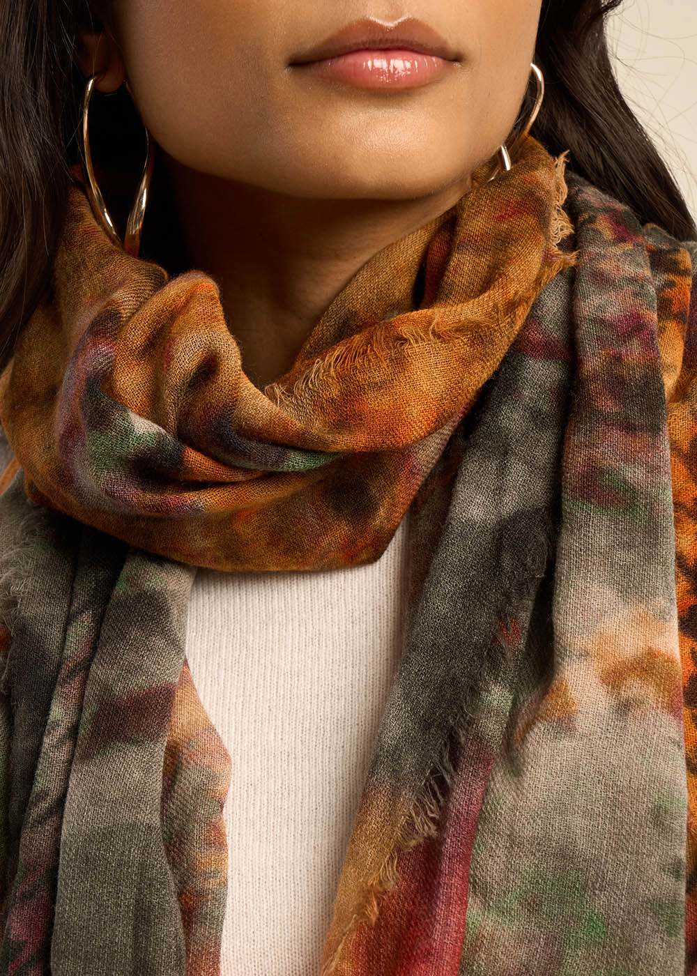EMEL Printed wool scarf - 2 - Sud Express - Sud Express