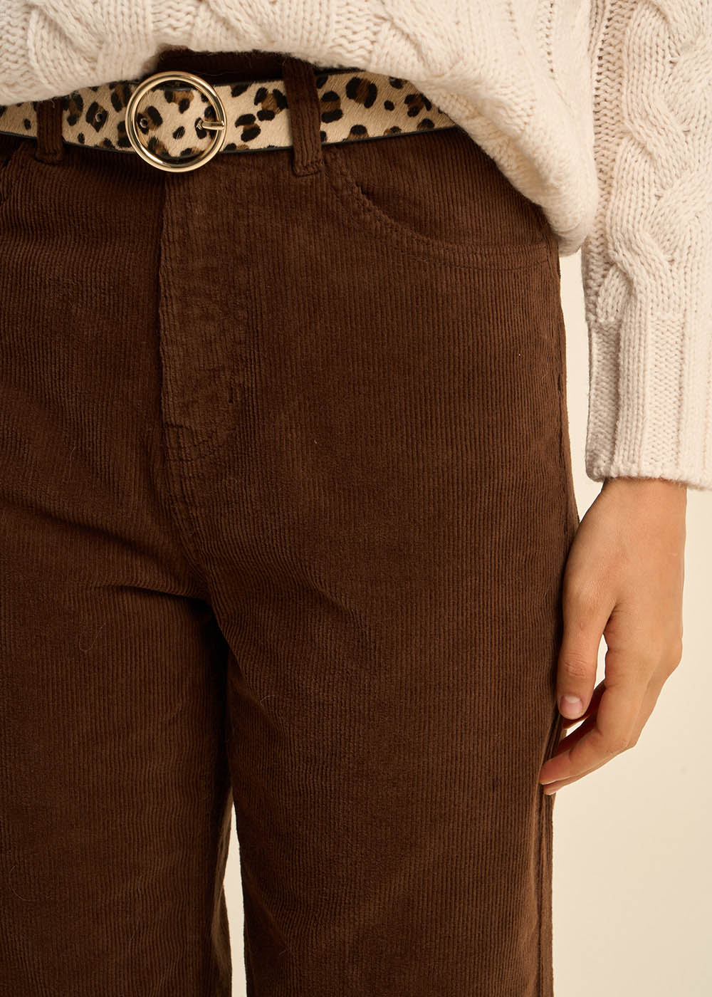 PALOMA Straight-cut velvet pants - 2 - Sud Express - Sud Express