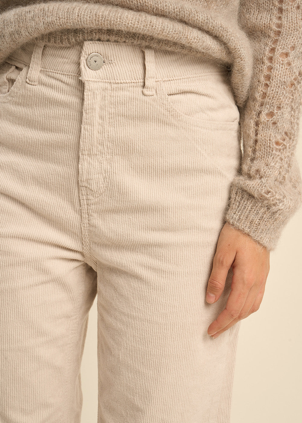 PALOMA Straight-cut velvet pants - 2 - Sud Express - Sud Express