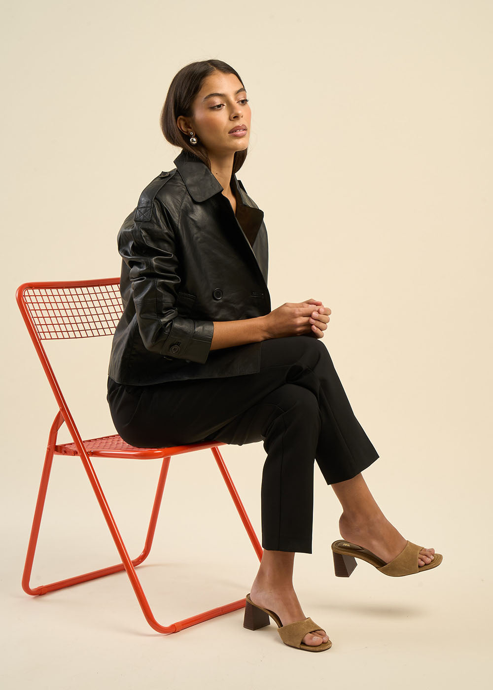 Short leather jacket - Sud Express - 7 - Sud Express