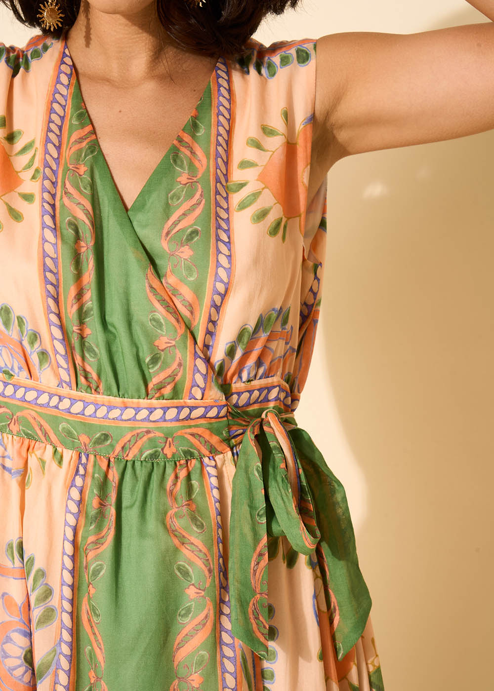 RHATEYA Printed sleeveless long dress - 2 - Sud Express - Sud Express
