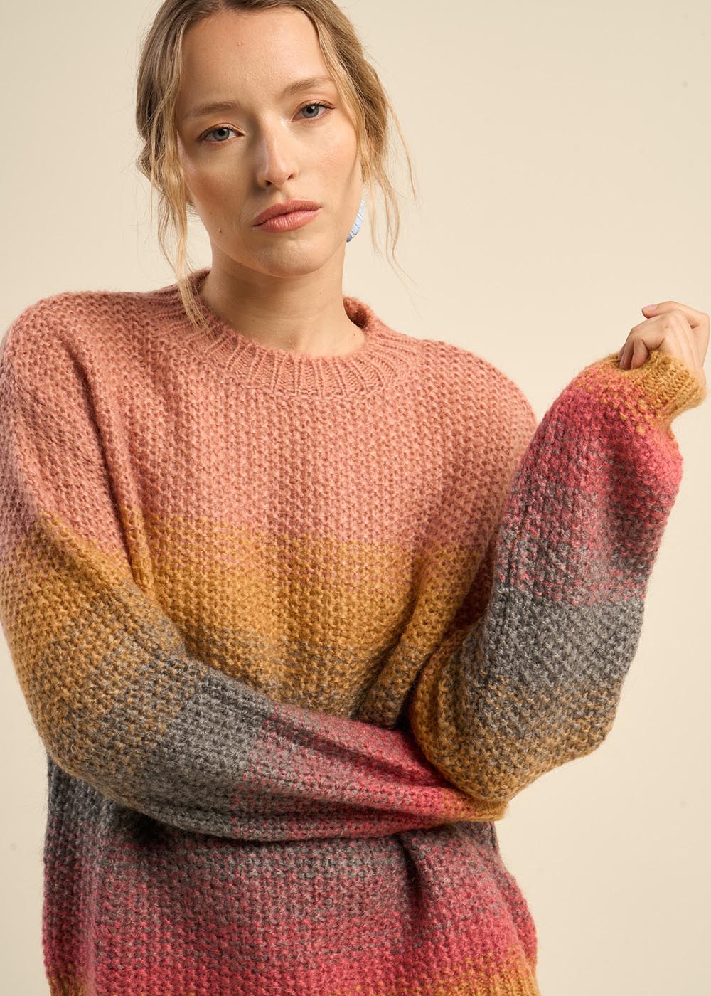 MALILI Gradient round-neck sweater - 2 - Sud Express - Sud Express