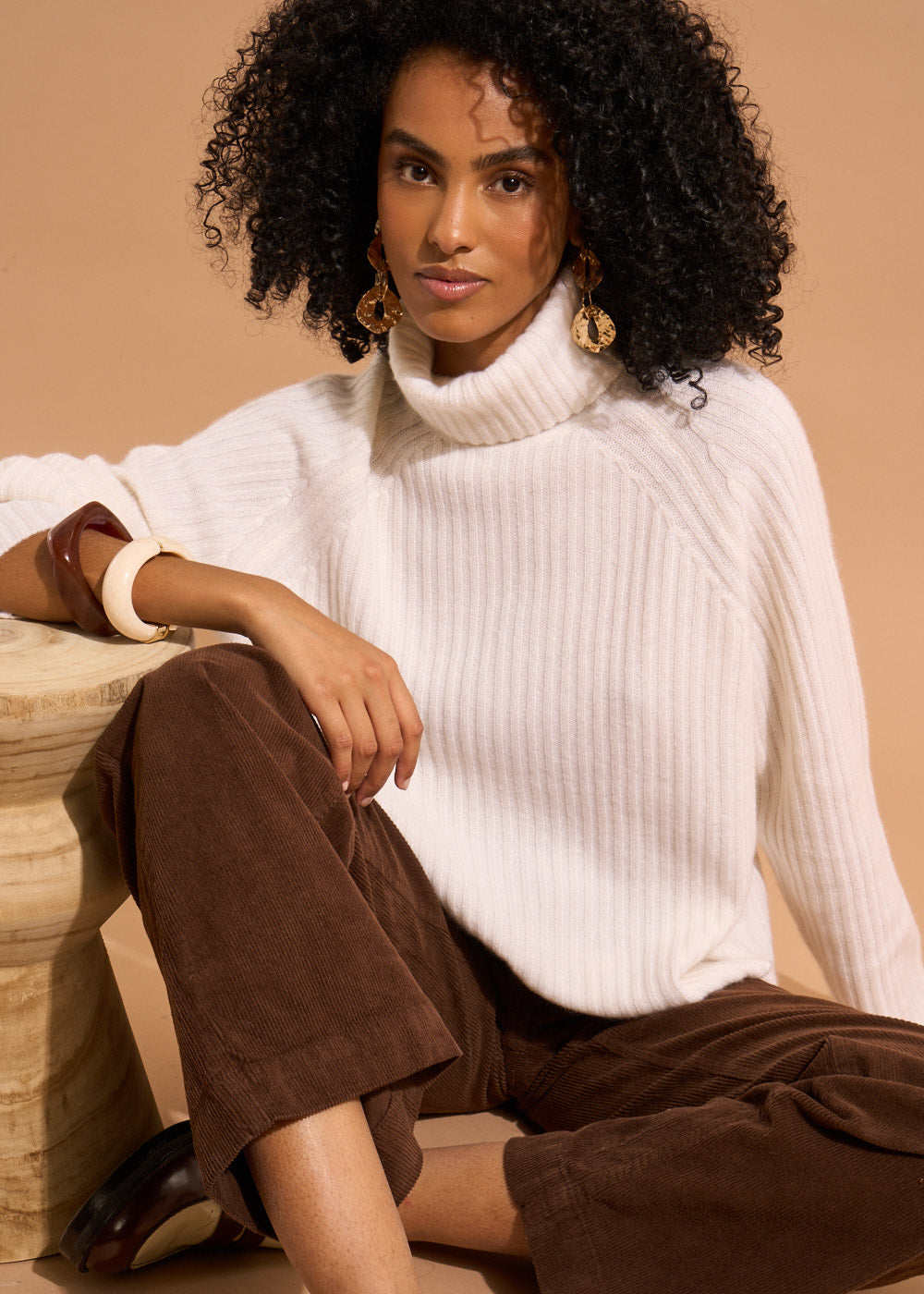 MADINAX Cashmere stand-up collar jumper - 4 - Sud Express - Sud Express