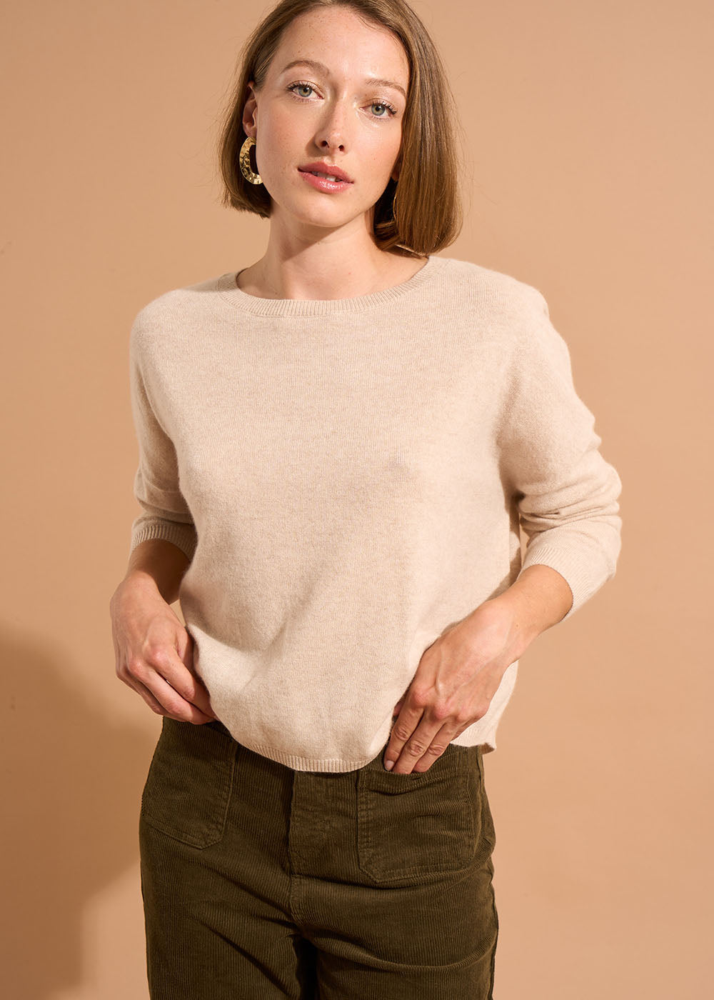 MONA 100% cashmere boat-neck jumper - 1 - Sud Express - Sud Express