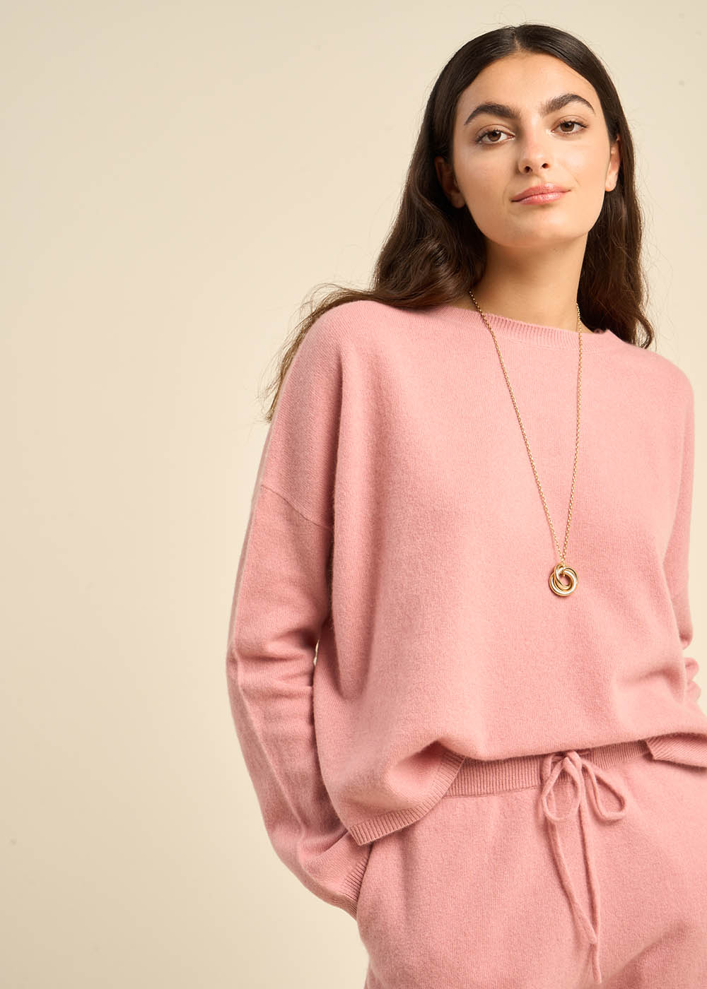 100% cashmere boat-neck jumper - Sud Express - 1 - Sud Express