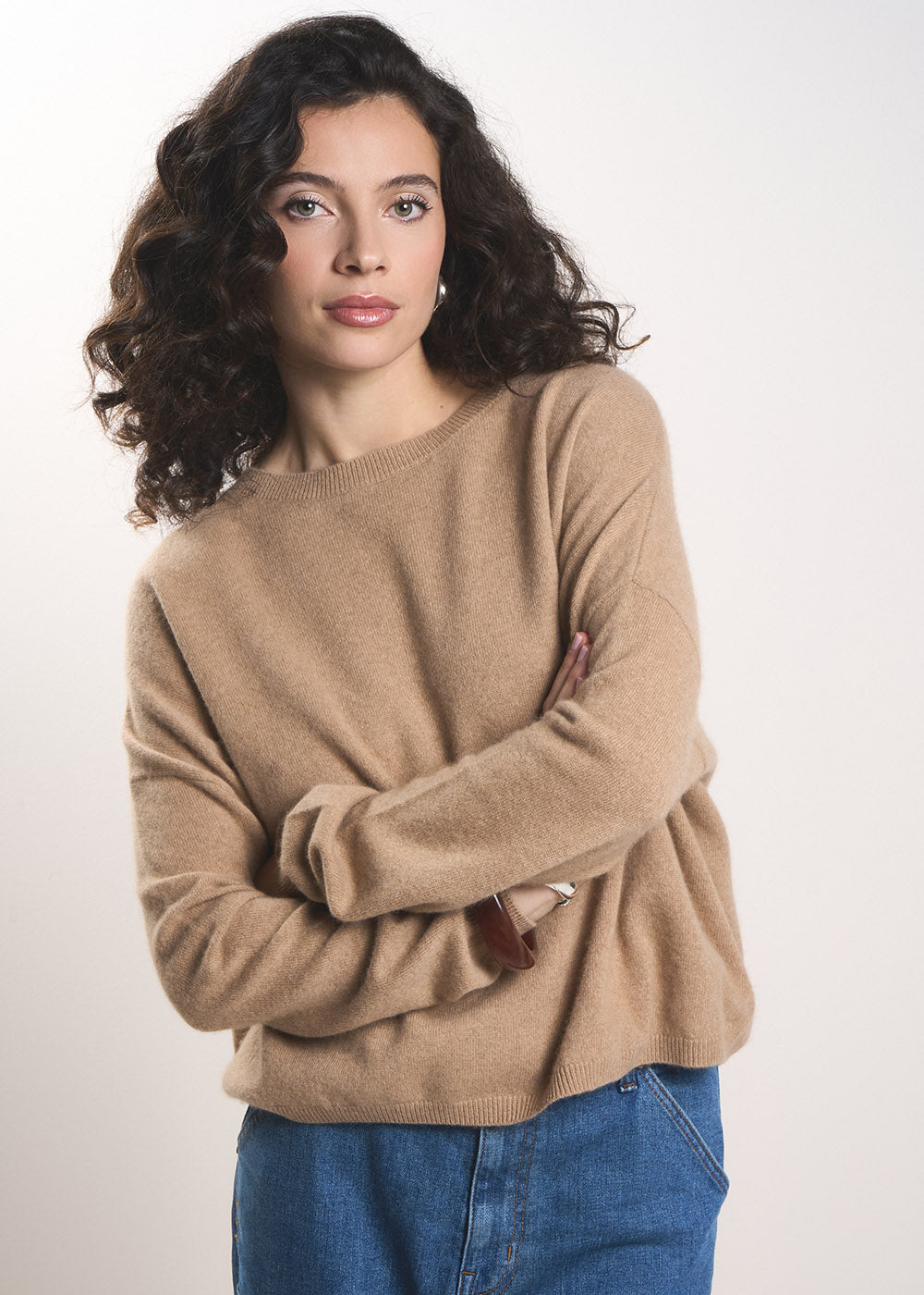 MONA 100% cashmere boat-neck jumper - 1 - Sud Express - Sud Express