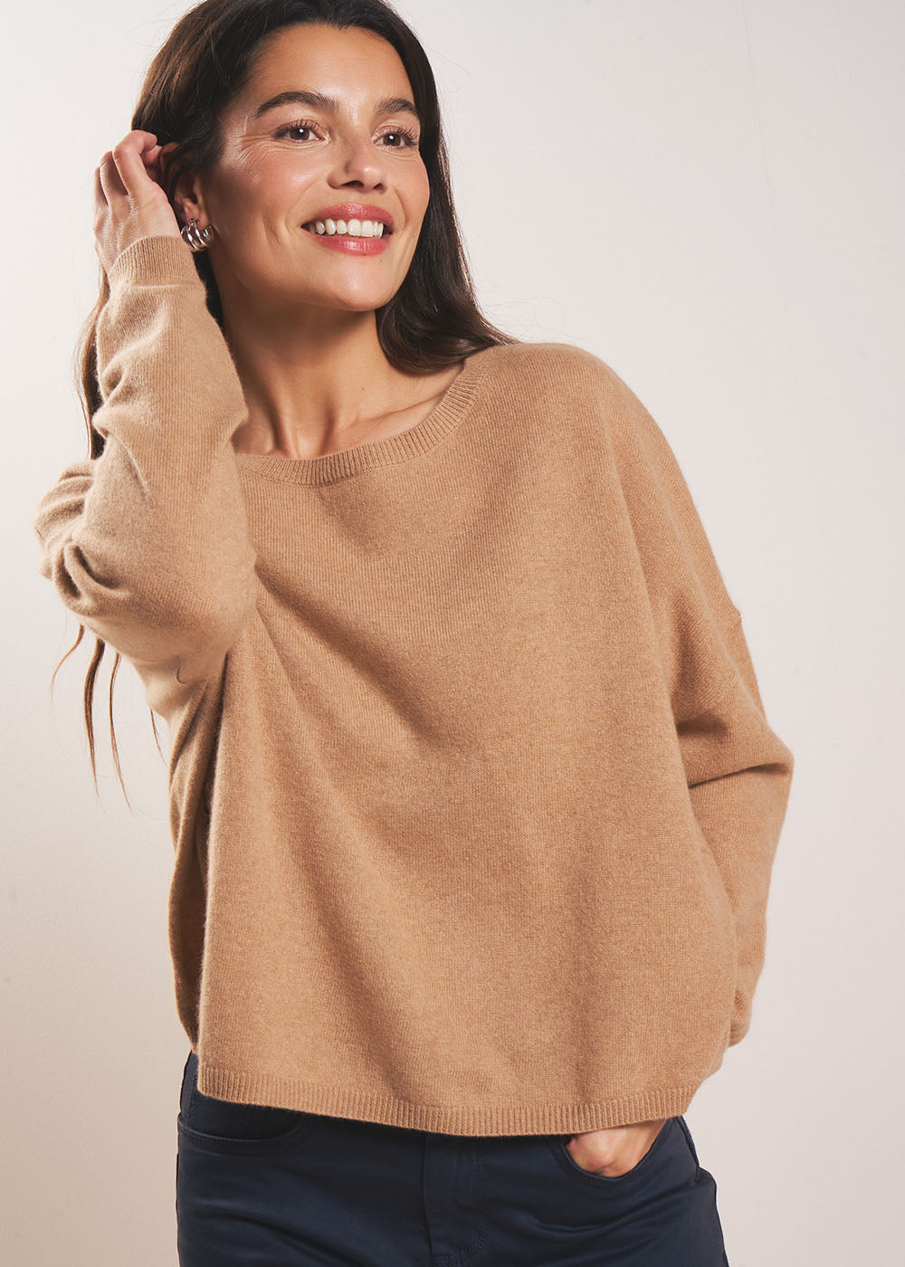 MONA 100% cashmere boat-neck jumper - 1 - Sud Express - Sud Express