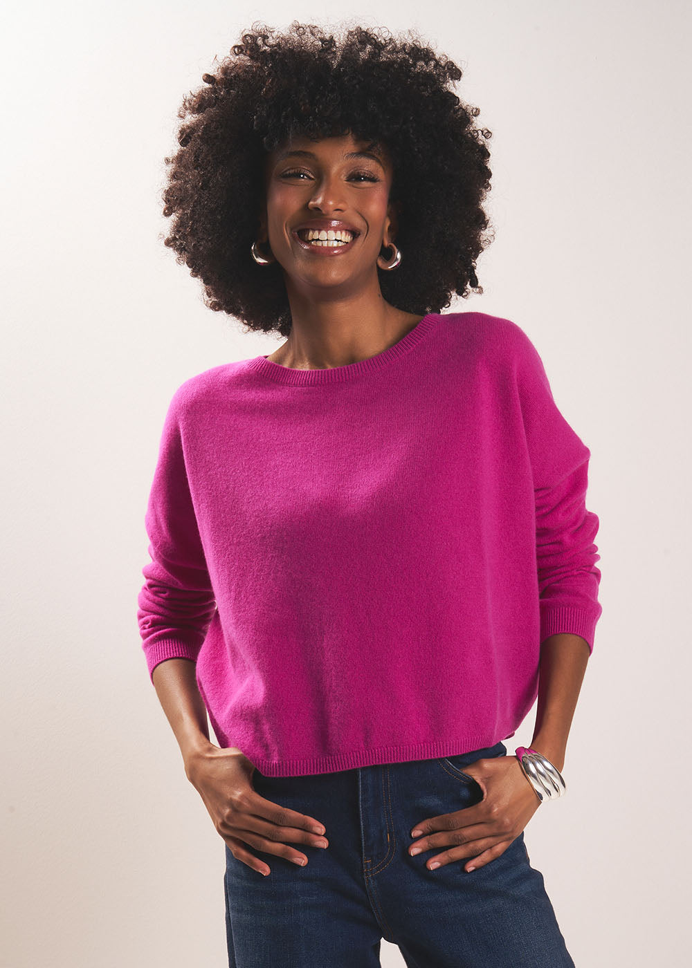 MONA 100% cashmere boat-neck jumper - 1 - Sud Express - Sud Express
