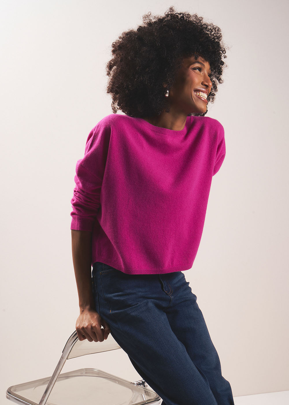 100% cashmere boat-neck jumper - Sud Express - 5 - Sud Express