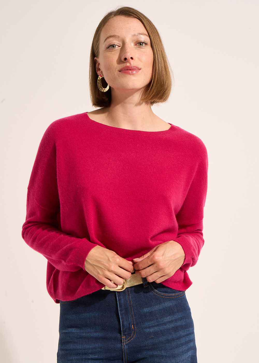 MONA 100% cashmere boat-neck jumper - 1 - Sud Express - Sud Express