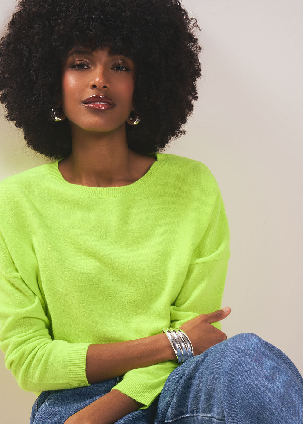 MONA 100% cashmere boat-neck jumper - 1 - Sud Express - Sud Express