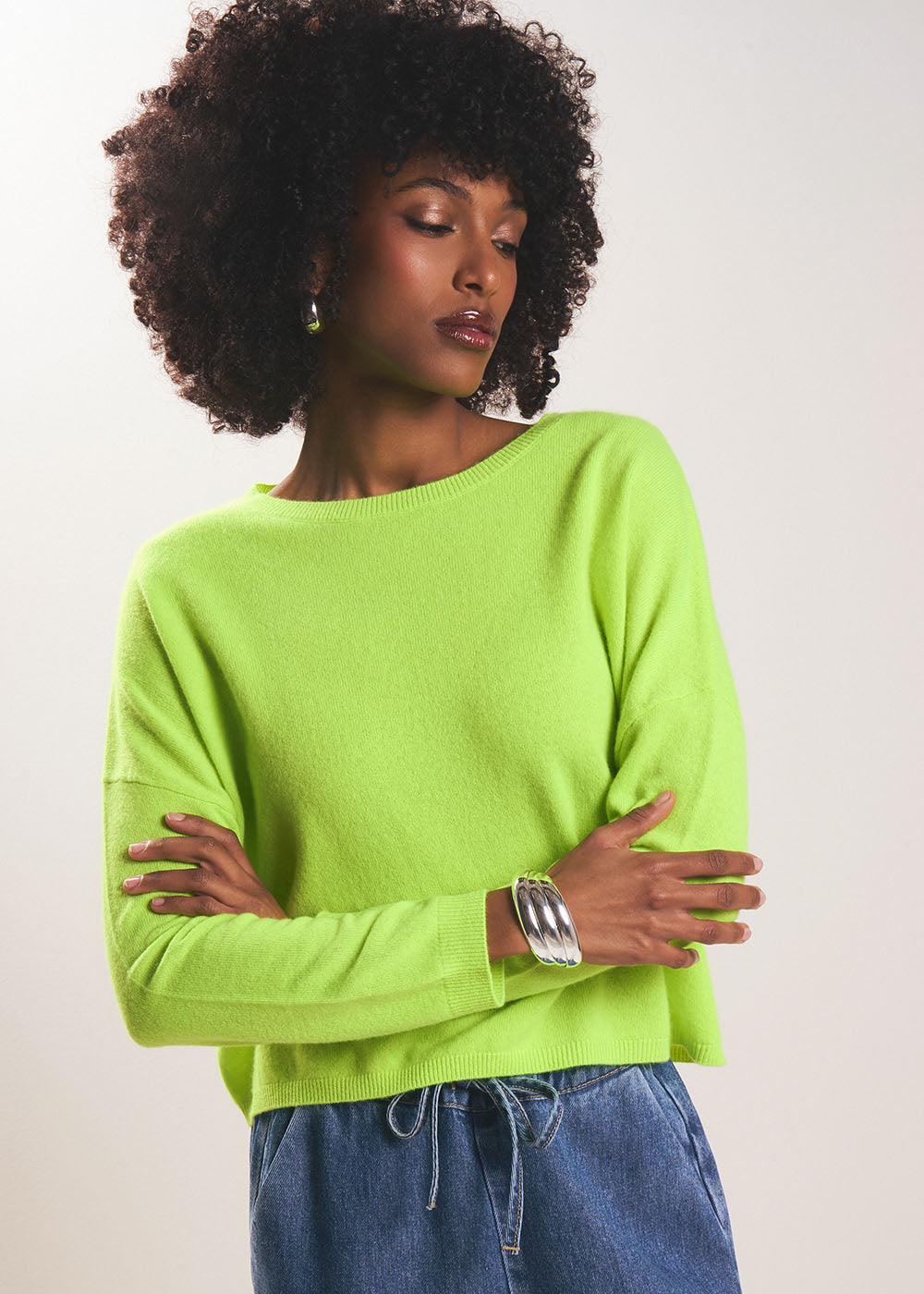 100% cashmere boat-neck jumper - Sud Express - 5 - Sud Express