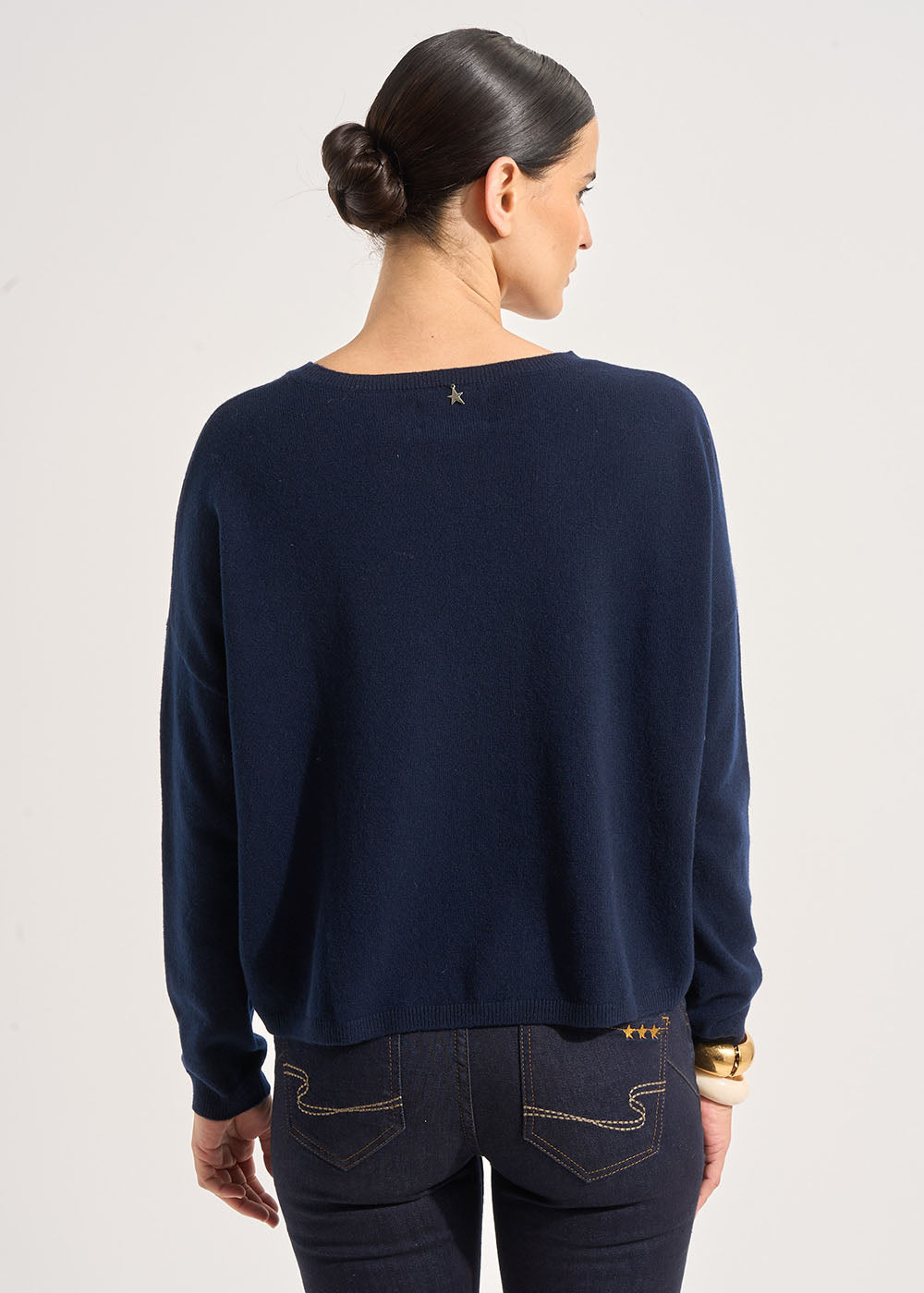 MONA 100% cashmere boat-neck jumper - 3 - Sud Express - Sud Express