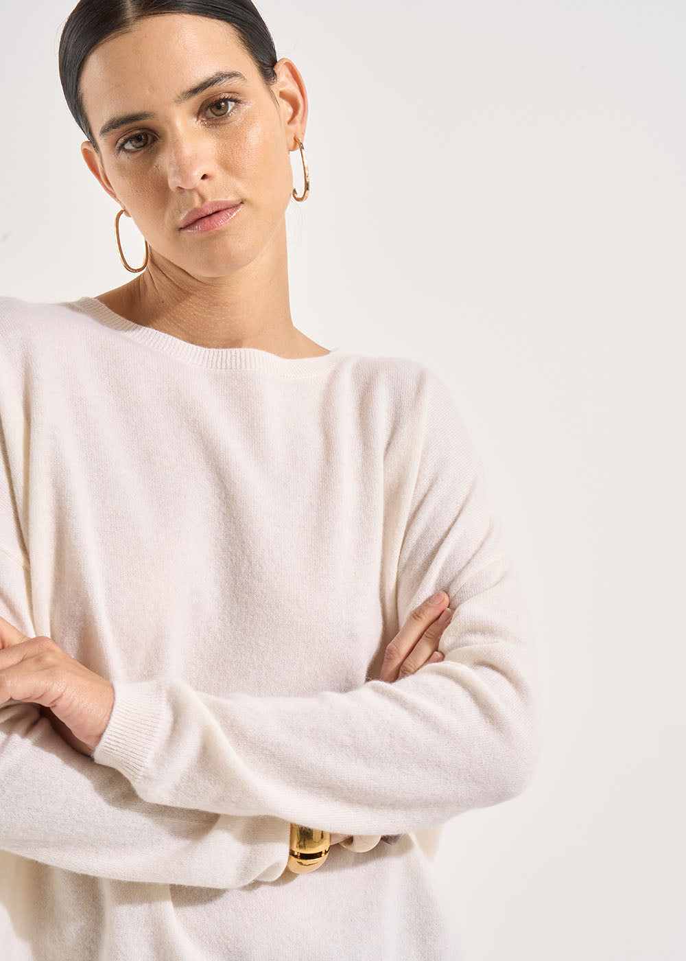 100% cashmere boat-neck jumper - Sud Express - 5 - Sud Express