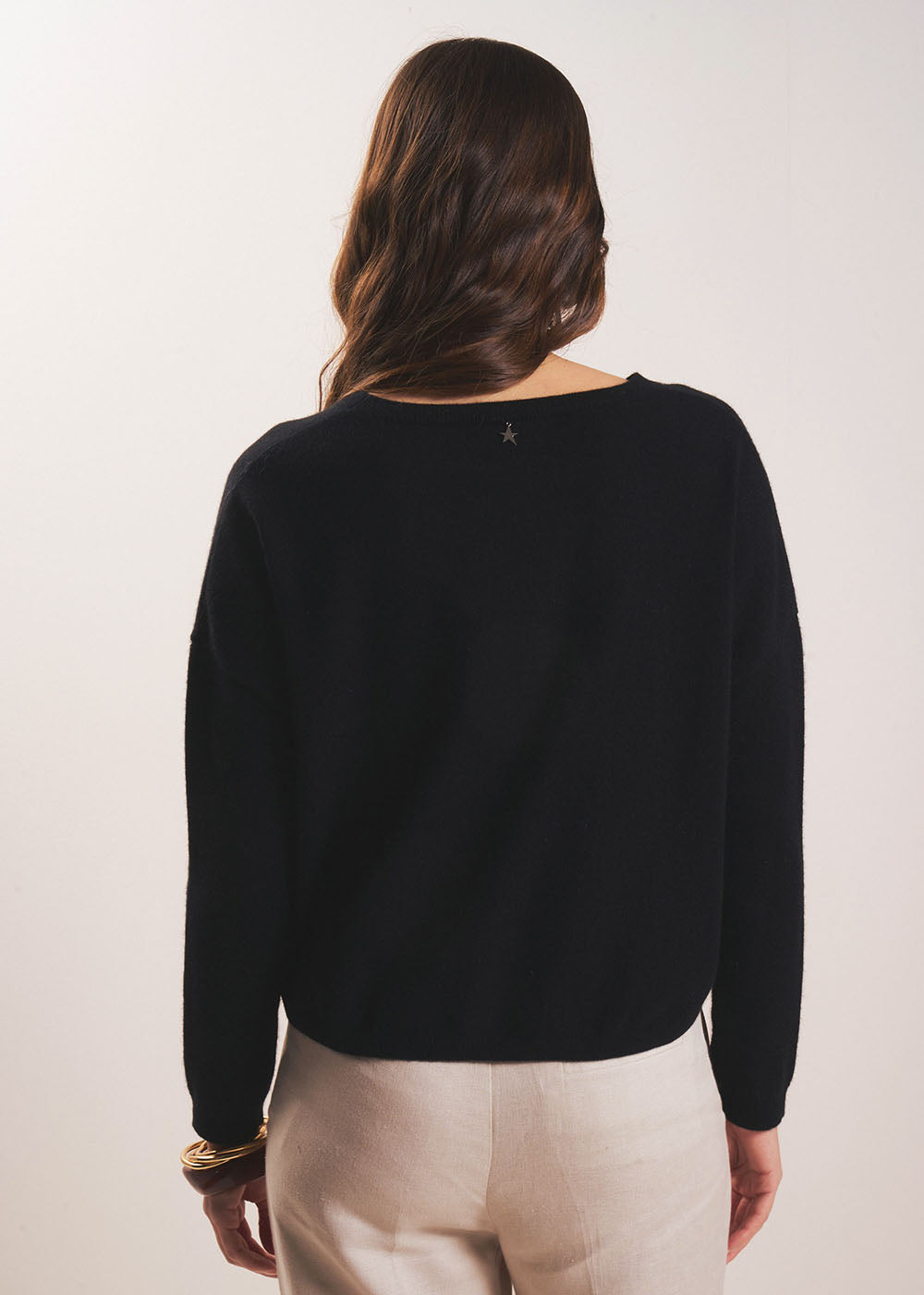 MONA 100% cashmere boat-neck jumper - 3 - Sud Express - Sud Express