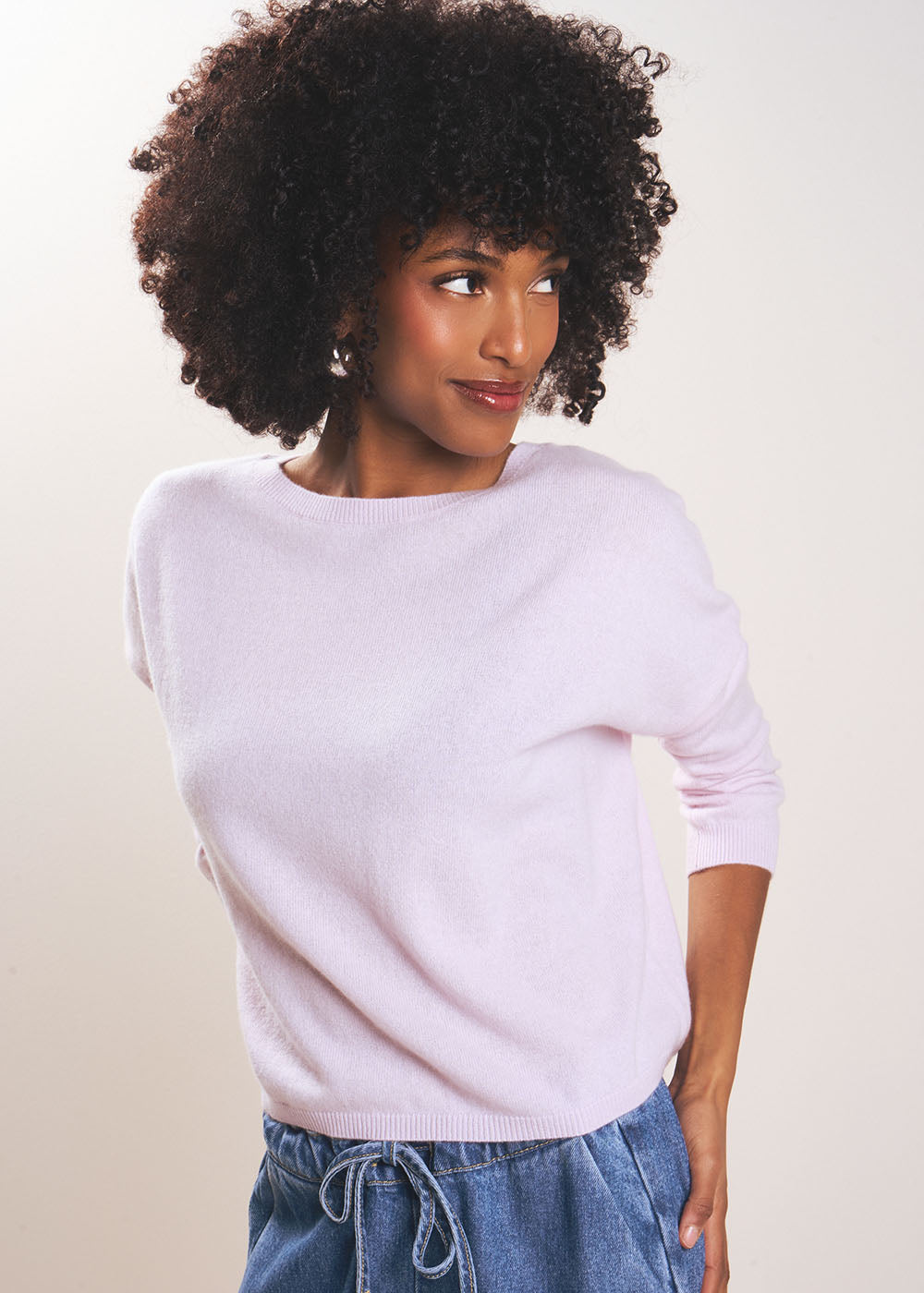 MONA 100% cashmere boat-neck jumper - 1 - Sud Express - Sud Express