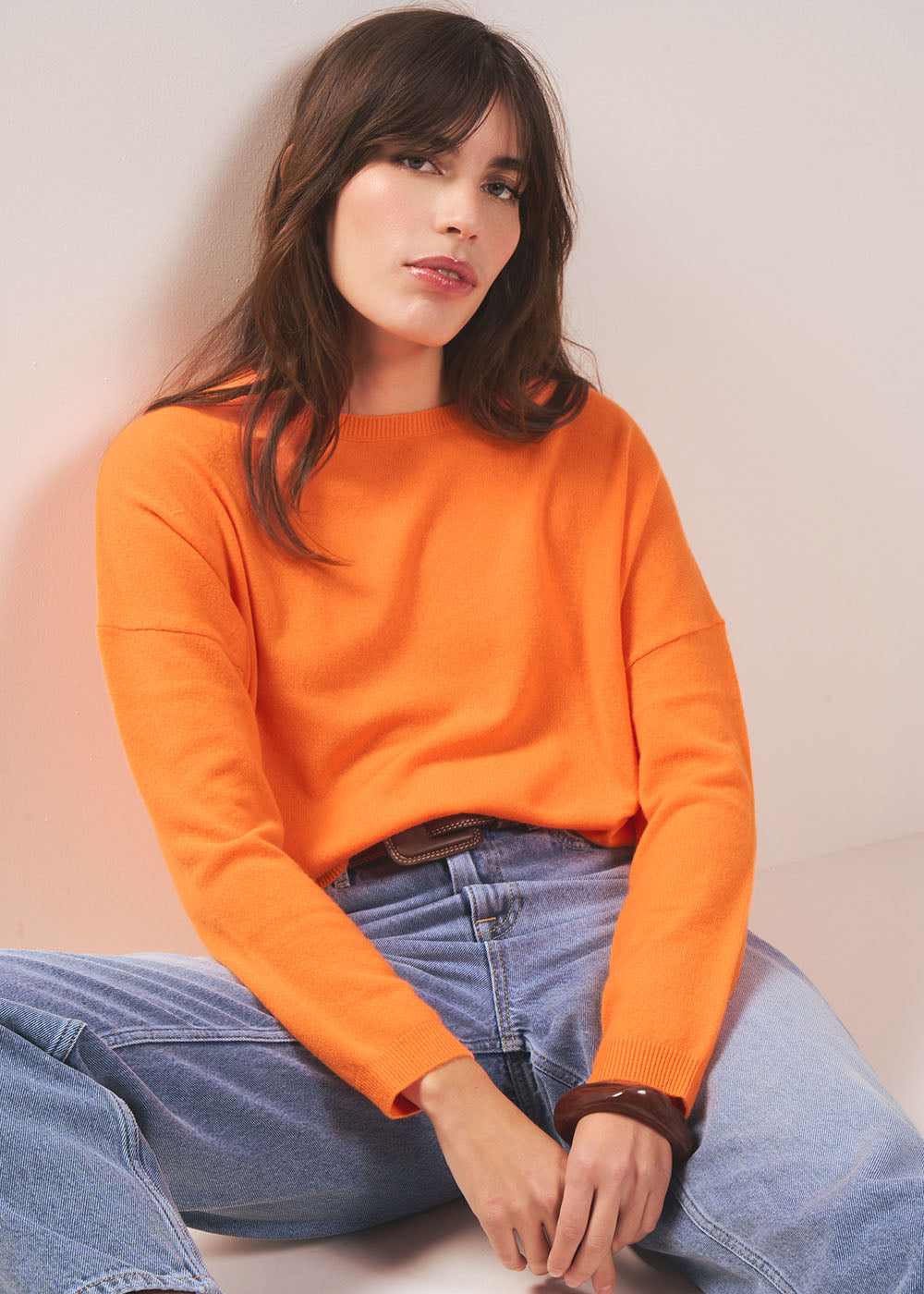 MONA 100% cashmere boat-neck jumper - 1 - Sud Express - Sud Express