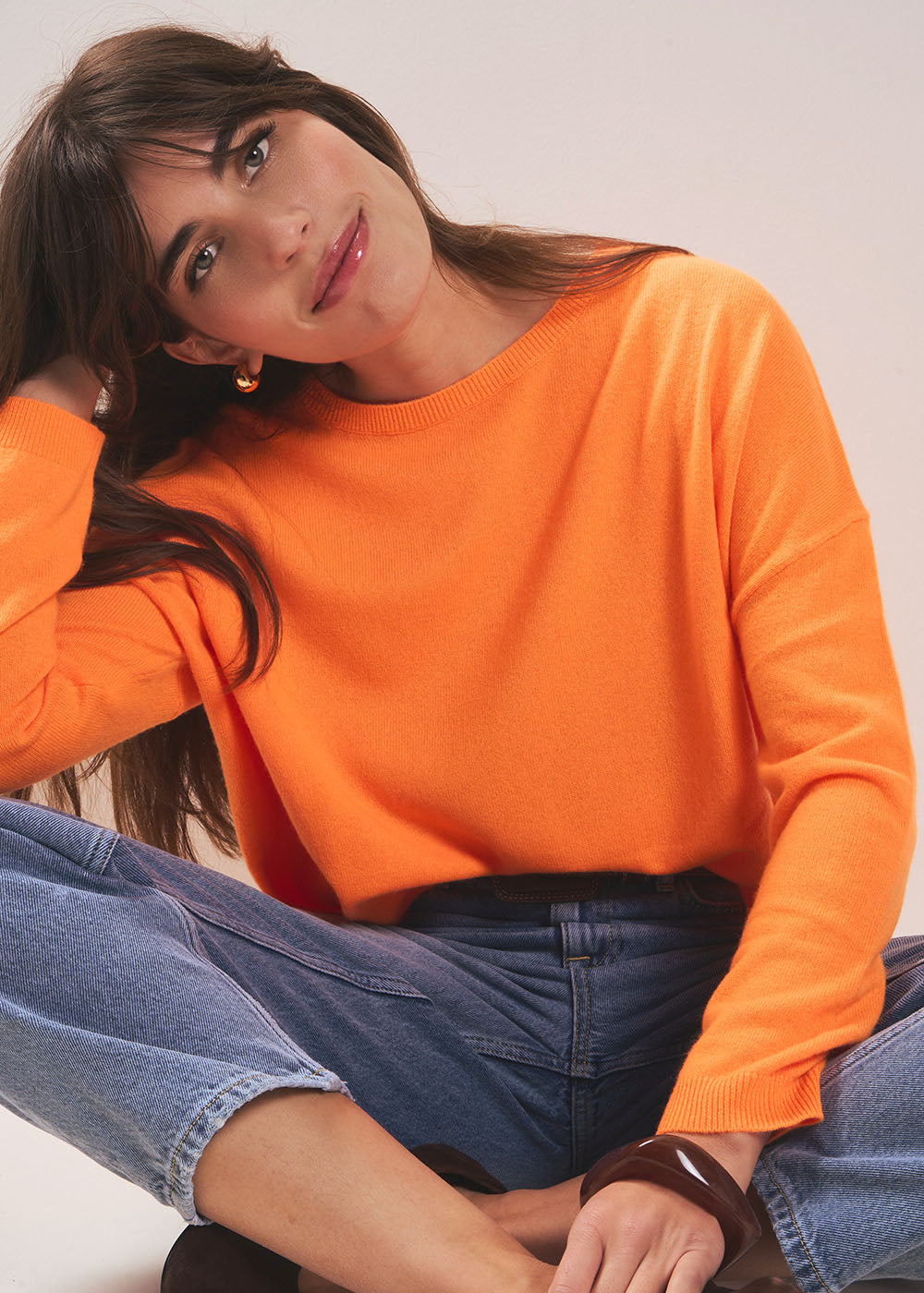 100% cashmere boat-neck jumper - Sud Express - 5 - Sud Express