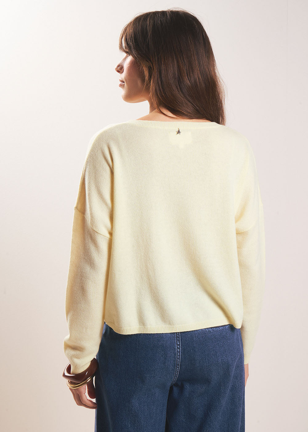 MONA 100% cashmere boat-neck jumper - 3 - Sud Express - Sud Express