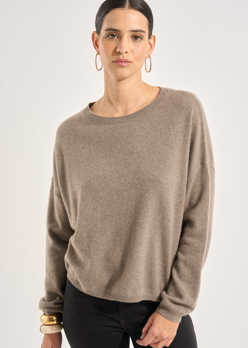 MONA 100% cashmere boat-neck jumper - 1 - Sud Express - Sud Express