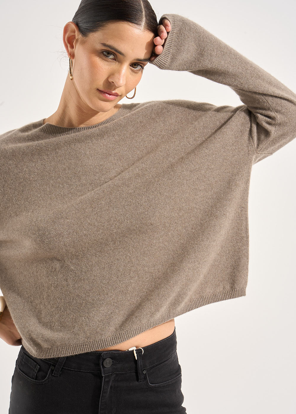 100% cashmere boat-neck jumper - Sud Express - 5 - Sud Express