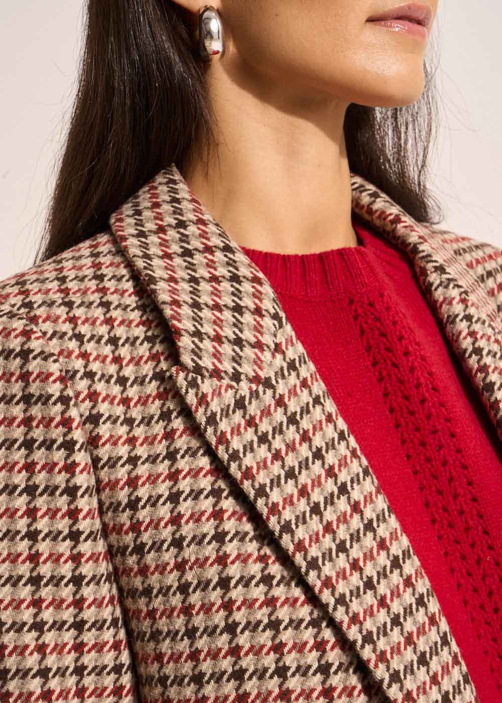 VIRGINA Checked waist jacket - 2 - Sud Express - Sud Express