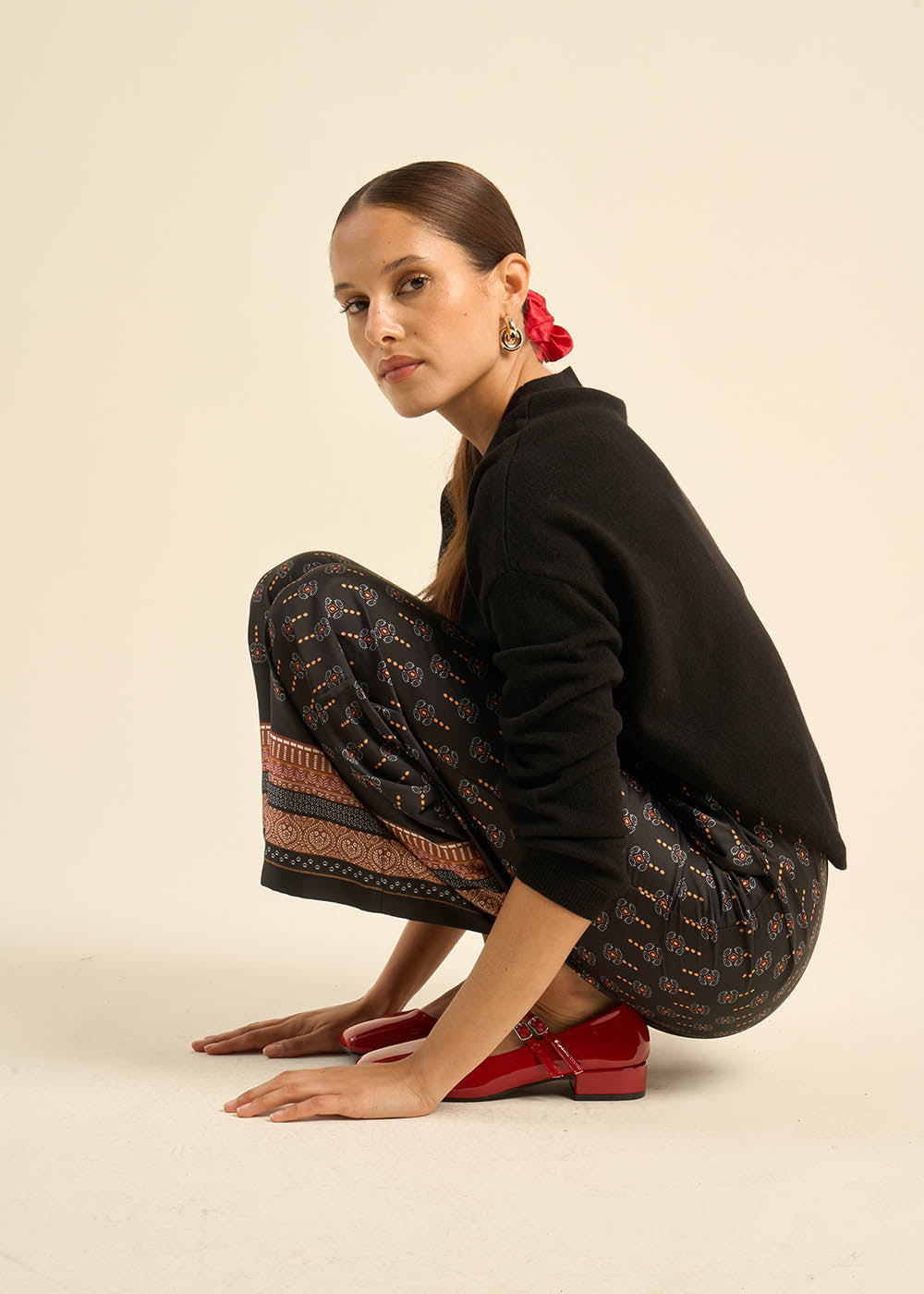 Printed wide-leg pants - Sud Express - 6 - Sud Express