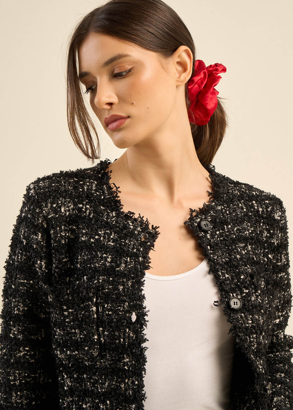 MELOVIA Short tweed jacket - 2 - Sud Express - Sud Express