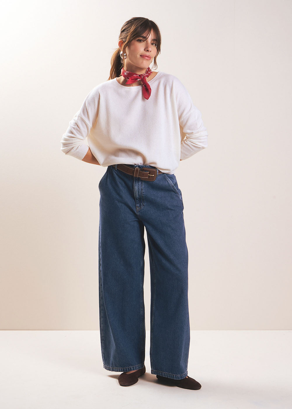 100% cashmere boat-neck jumper - Sud Express - 5 - Sud Express