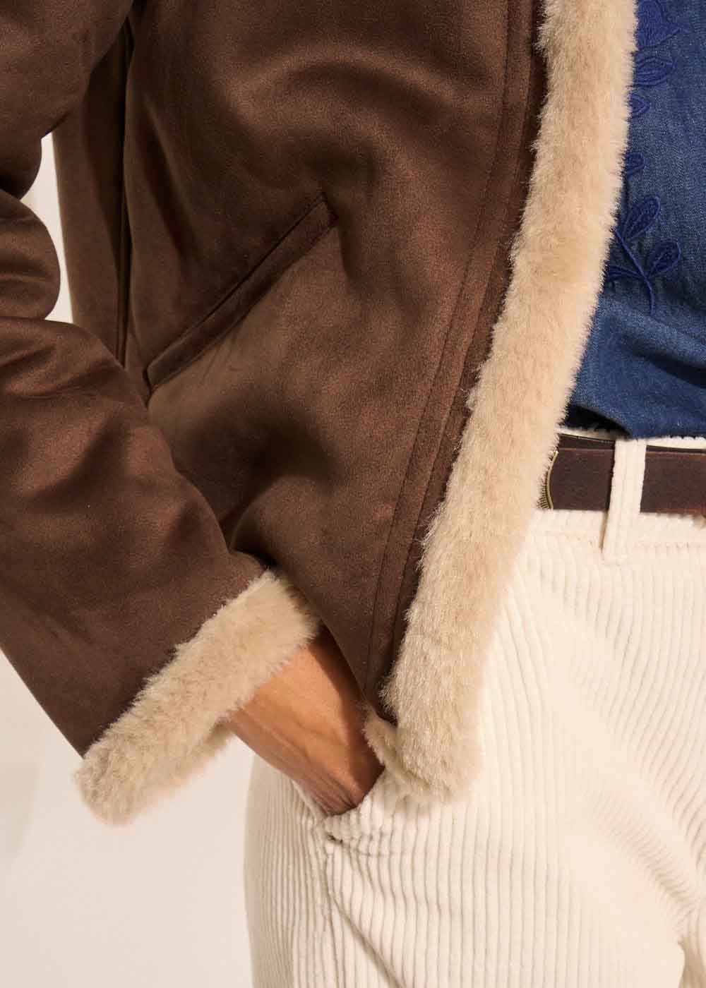 MARTINA Faux fur jacket - 4 - Sud Express - Sud Express