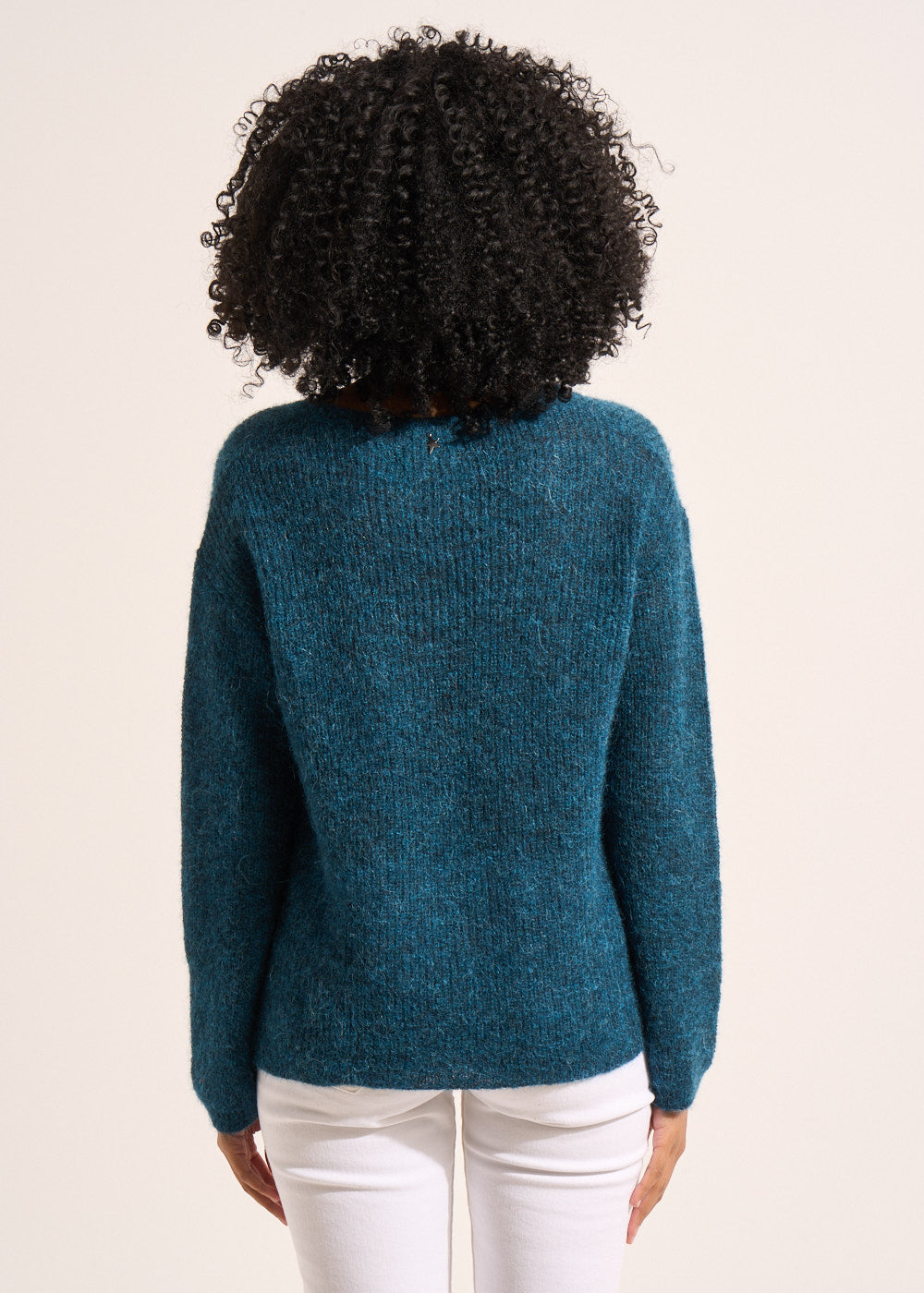 MANNAKO V-neck sweater with 3/4-length sleeves - 3 - Sud Express - Sud Express