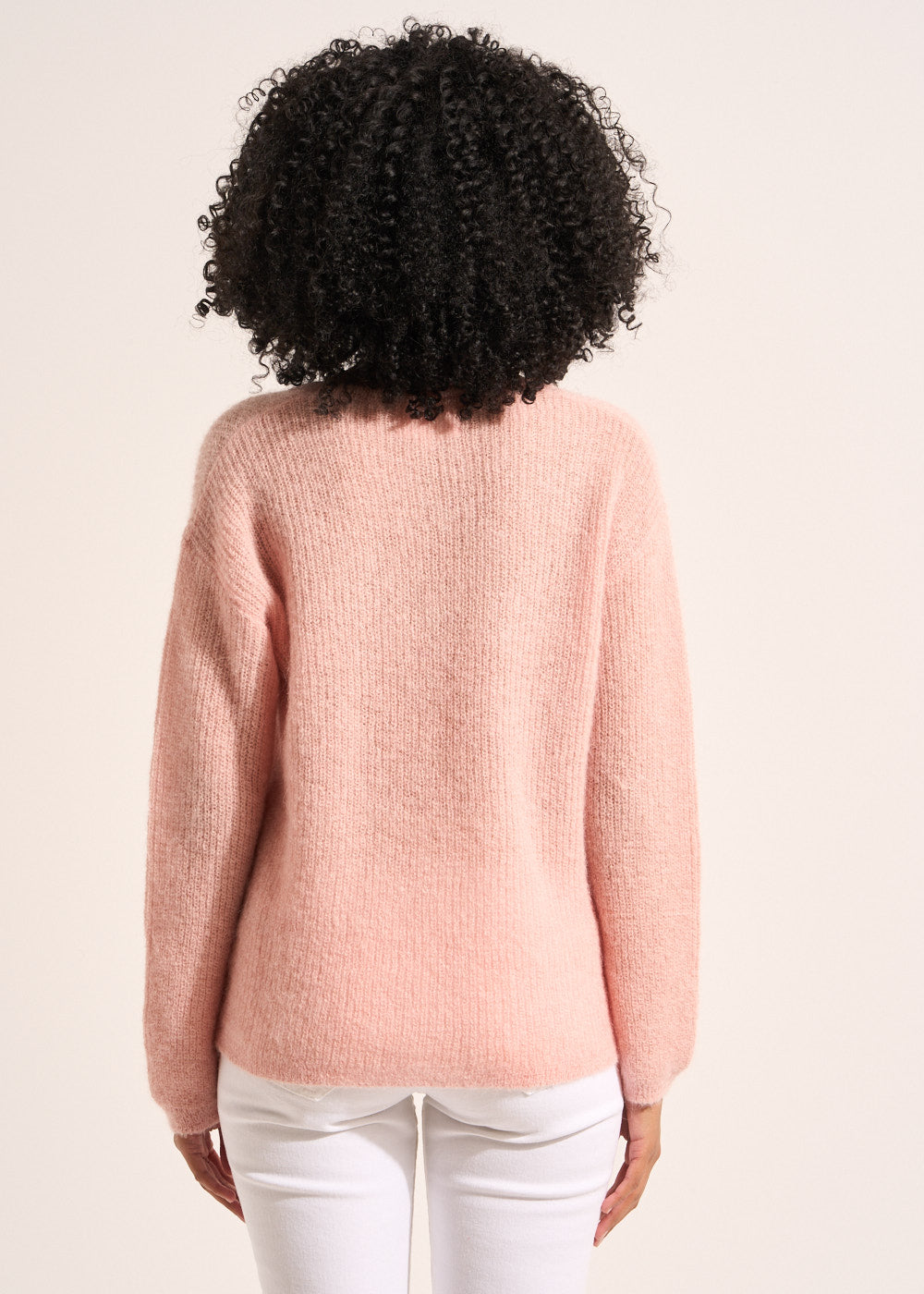 MANNAKO V-neck sweater with 3/4-length sleeves - 3 - Sud Express - Sud Express