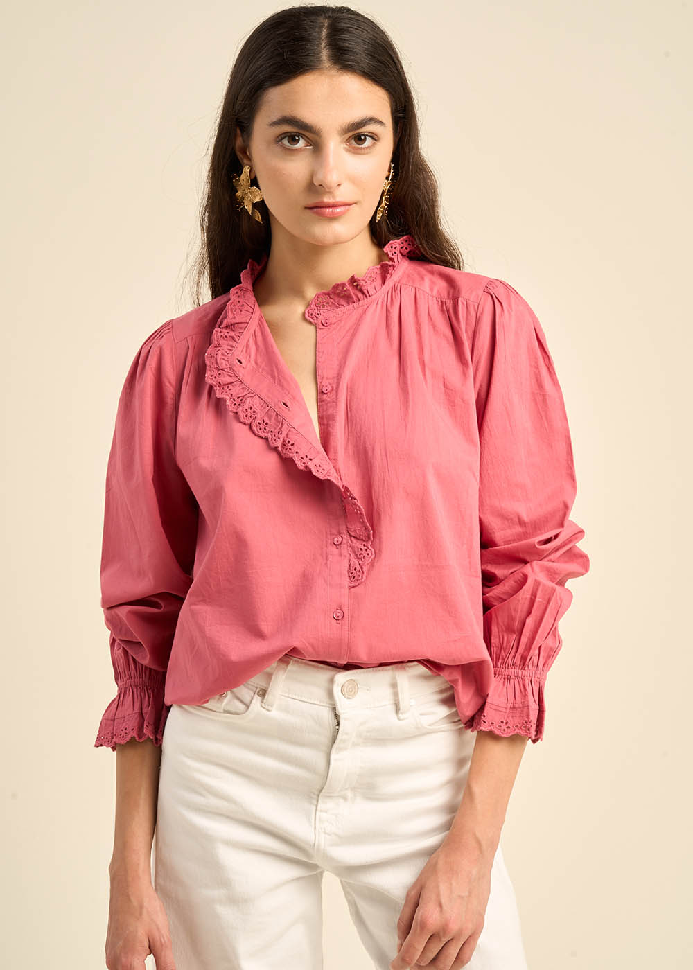 CAMILLIE Cotton voile blouse - 2 - Sud Express - Sud Express