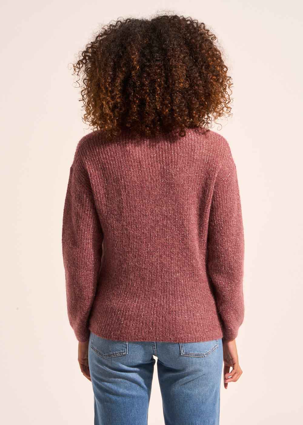 MANNAKOX V-neck sweater with 3/4-length sleeves - 3 - Sud Express - Sud Express