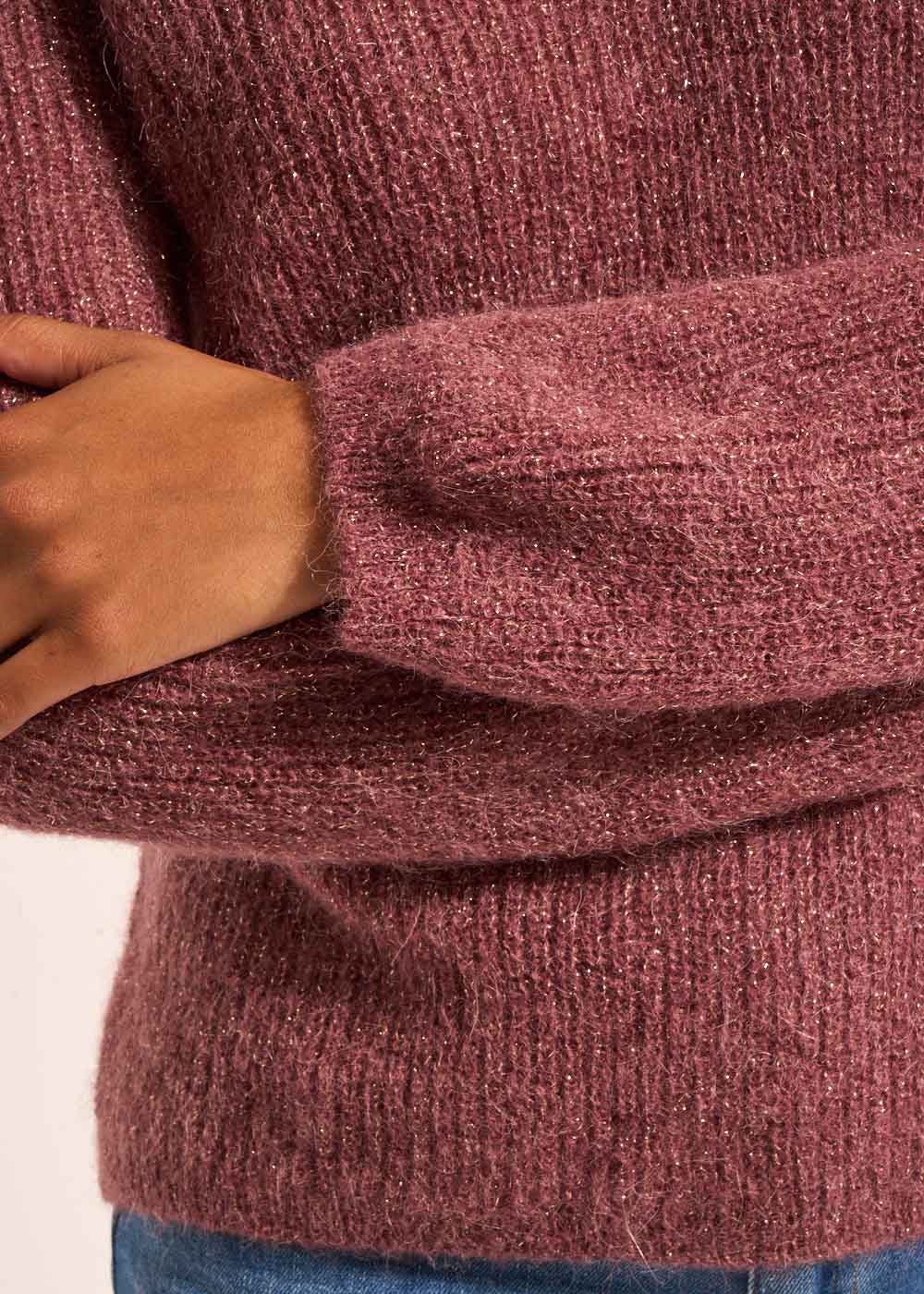 MANNAKOX V-neck sweater with 3/4-length sleeves - 4 - Sud Express - Sud Express