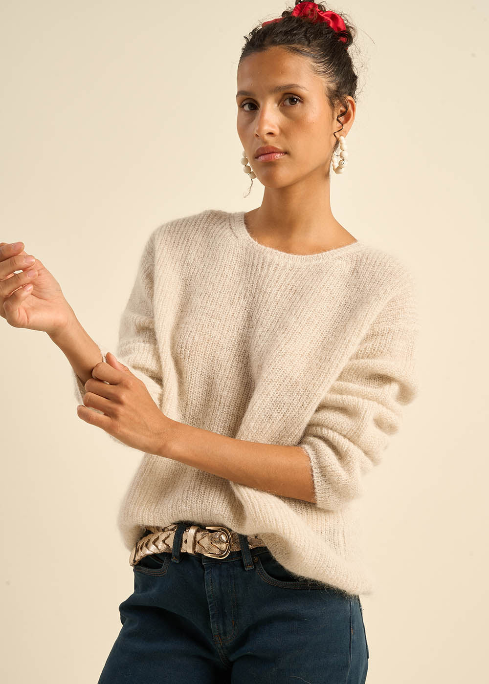 Round-neck cardigan - Sud Express - 1 - Sud Express