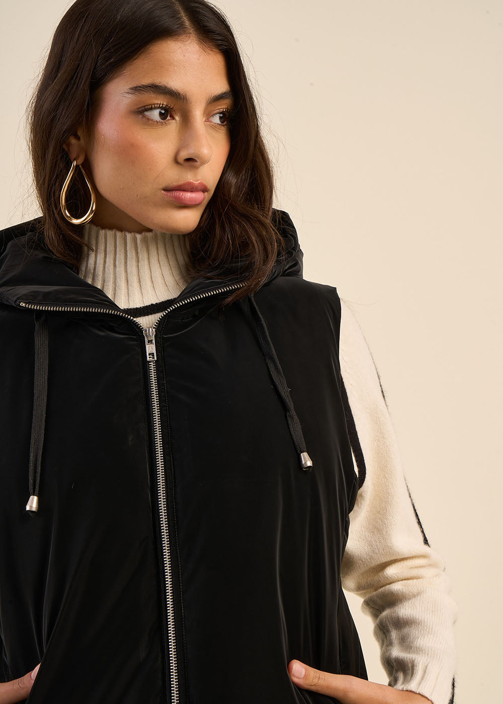 DAMI Sleeveless hooded jacket - 2 - Sud Express - Sud Express