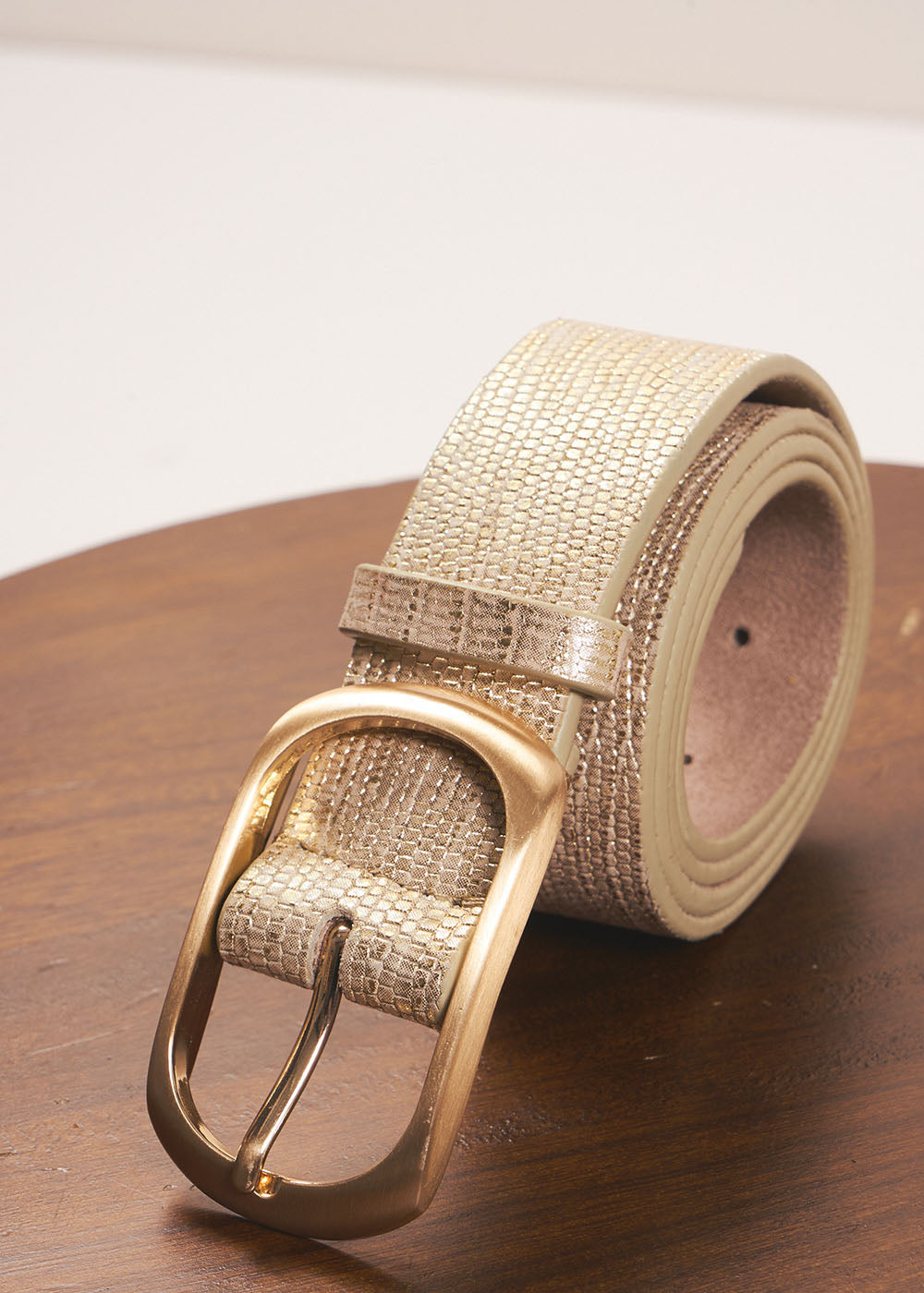 CREPIS Iridescent leather belt - 1 - Sud Express - Sud Express
