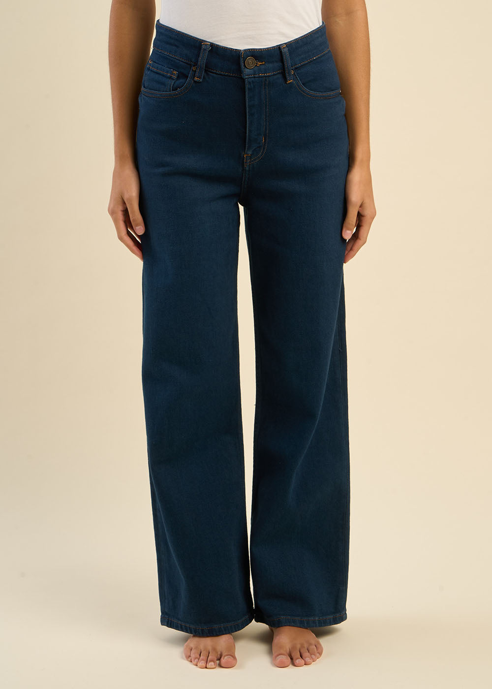 High-waisted wide-leg jeans - Sud Express - 5 - Sud Express